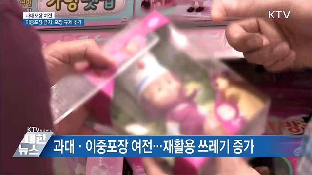 과대포장 여전···&#39;이중·과대&#39; 포장 퇴출