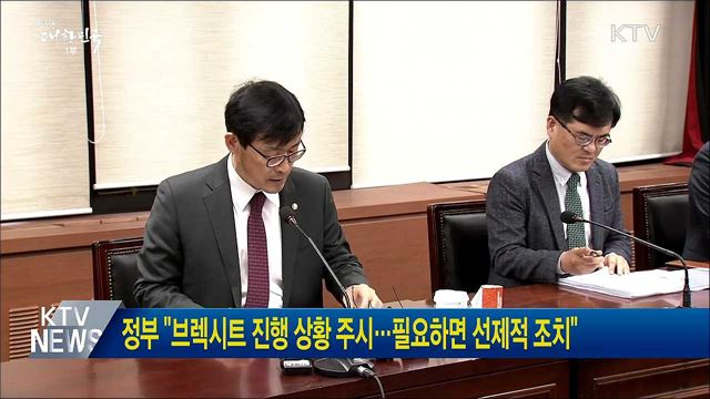 정부 &#34;브렉시트 진행 상황 주시···필요하면 선제적 조치&#34;