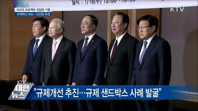 靑 "대규모 투자 지원 프로젝트 전담반 가동"