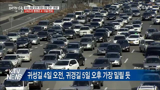 설 귀성 4일 오전·귀경 5일 오후 &#39;혼잡&#39;