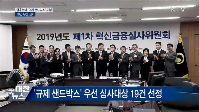 금융분야 &#39;규제 샌드박스&#39; 도입···19건 우선 심사