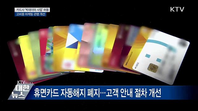 카드사 &#39;빅데이터 사업&#39; 허용···고비용 마케팅 개선