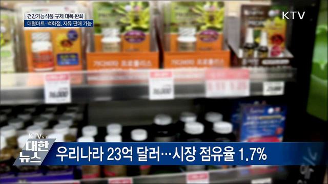 건강기능식품 등 신산업 규제 개선
