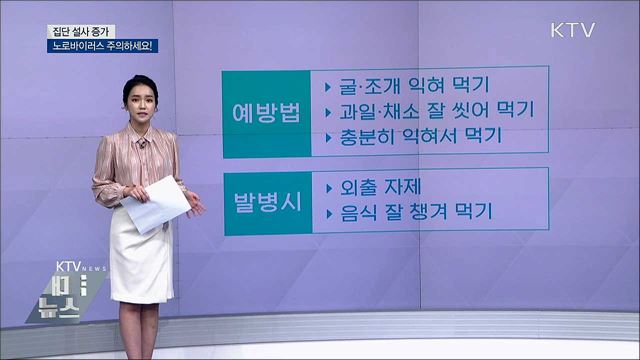 집단 설사 증가···노로바이러스 주의하세요!