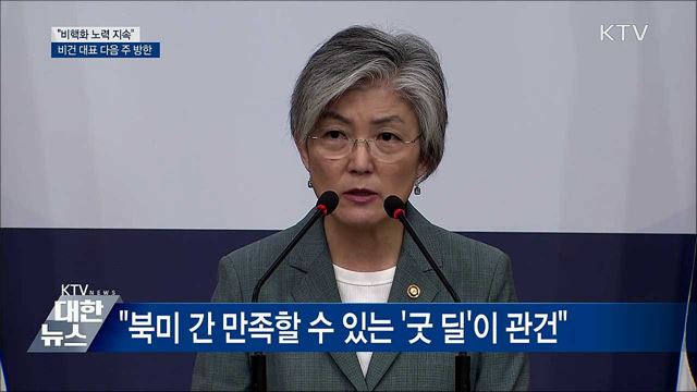 "비핵화 노력 지속···대북특사 등 여러 방안 고민"