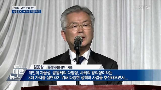 &#39;사람이 있는 문화&#39; 1년···생활SOC·여가비 지원 확대