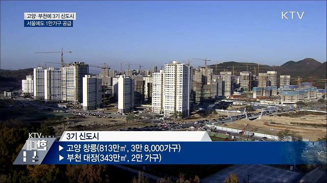 고양·부천에 3기 신도시···서울에도 1만 가구 공급