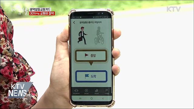 30&#37;+α 교통비 절약 &#39;광역알뜰교통카드&#39;