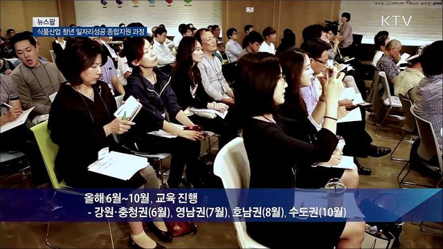 식품산업 청년 일자리성공 종합지원 과정 [뉴스팜]