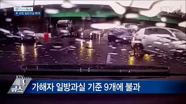 &#34;잘못 없는데도 쌍방과실?&#34; 車 보험 일방과실 확대