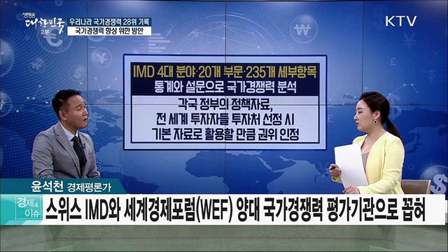 우리나라 국가경쟁력 28위 기록 국가경쟁력 향상 위한 방안 [경제&#38;이슈]