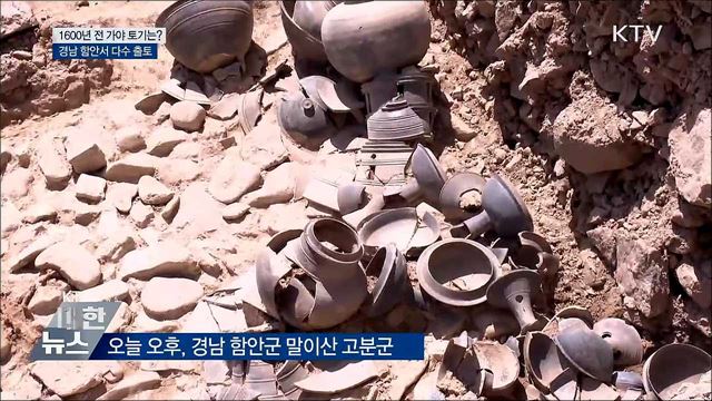 1600년 전 아라가야 상형토기 등 다수 출토