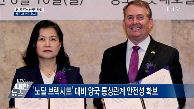 &#39;브렉시트&#39; 대비 한·영 FTA 원칙적 타결 선언