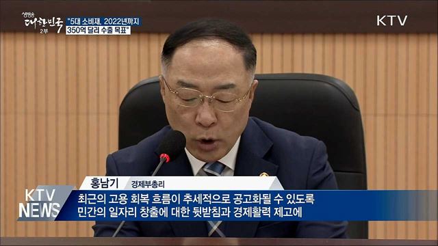 &#34;5대 소비재 수출액, 2022년 350억 달러 목표&#34;