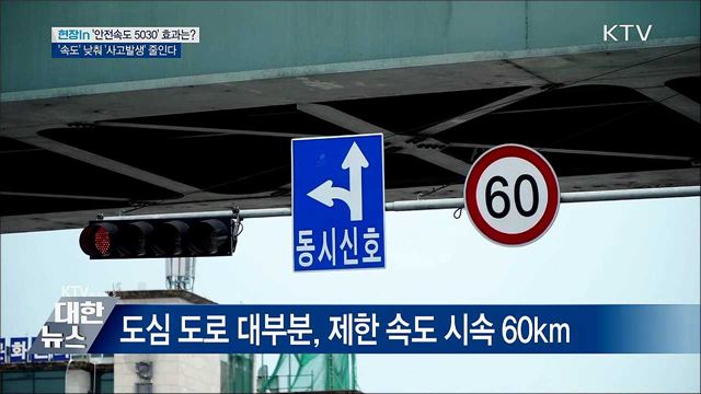도심 차량 속도 10km만 줄여도 보행자사고 '뚝' [현장in]