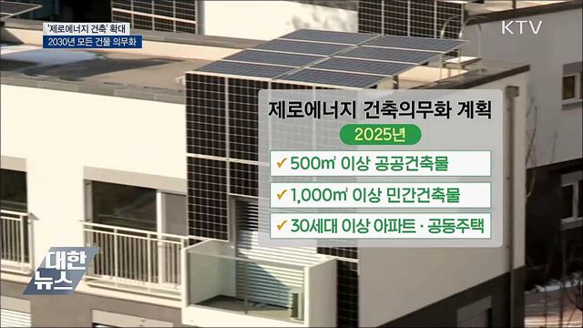 내년부터 &#39;제로에너지 건축&#39; 단계적 의무화 추진