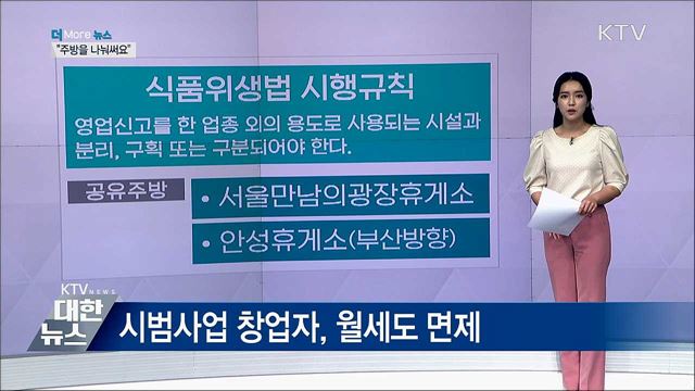 주방을 나눠쓰는 공유주방···"창업비용 아꼈어요"
