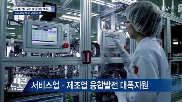 서비스업·제조업 융합발전···4대 업종 규제 개선