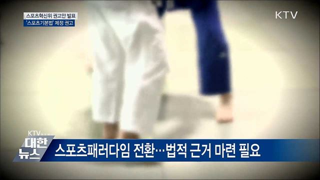 스포츠혁신위, &#39;스포츠기본법&#39; 제정·참여 확대 권고