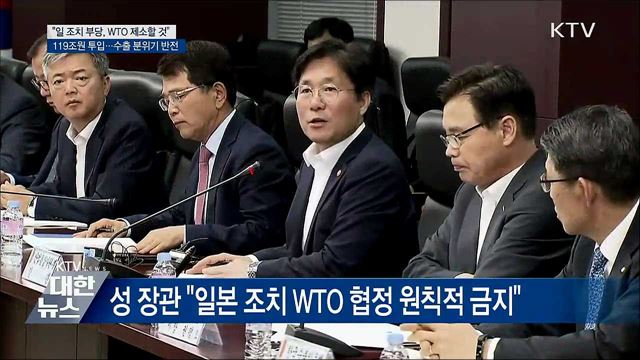 성윤모 장관 &#34;日 수출규제, WTO 제소할 것&#34;