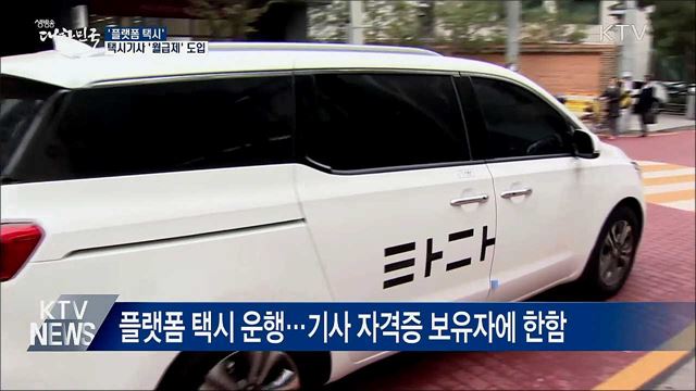&#39;택시제도 개편&#39;···플랫폼 택시·월급제 도입