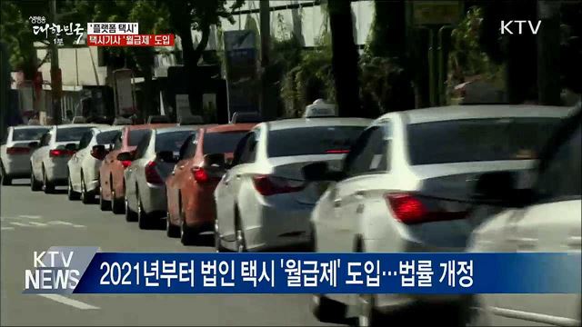 &#39;택시제도 개편&#39;···플랫폼 택시·월급제 도입
