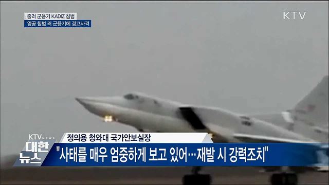군, 독도 영공 침범 러시아 군용기에 경고사격