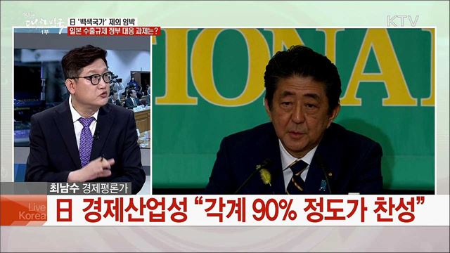 日 &#39;백색국가&#39; 제외 임박···일본 수출규제 정부 대응 과제는?