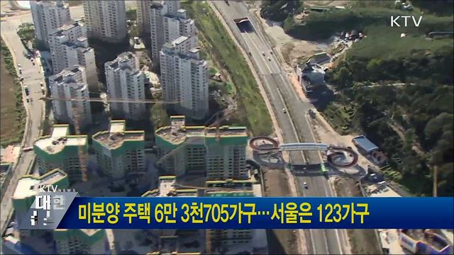 미분양 주택 6만 3천705가구···서울은 123가구