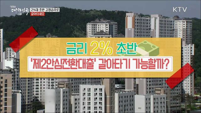 2&#37;대 초반 고정금리로 갈아타세요 [정책톡! 돈이툭!]