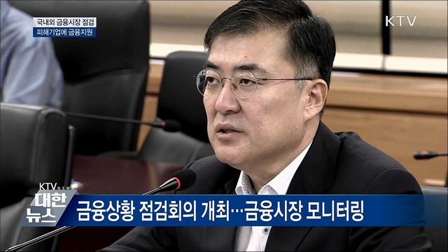 국내외 금융시장 점검···피해기업에 금융지원