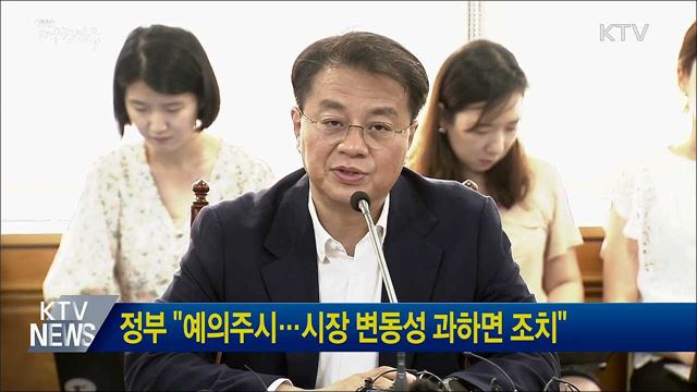 정부 &#34;예의주시···시장 변동성 과하면 조치&#34;