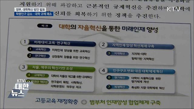 대학 지원 늘리고 규제 해소···대학혁신 방안 발표