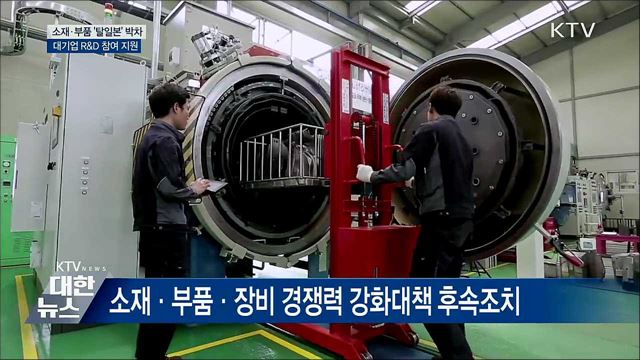 소재·부품 &#39;탈일본&#39; 박차···대기업 R&#38;D 참여 지원