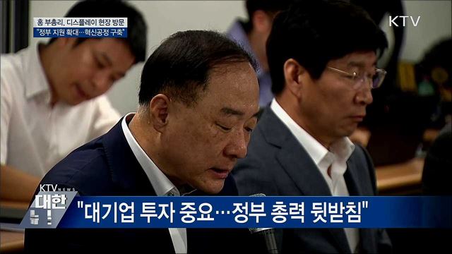 홍 부총리 &#34;디스플레이 혁신공정 플랫폼 구축 지원&#34;
