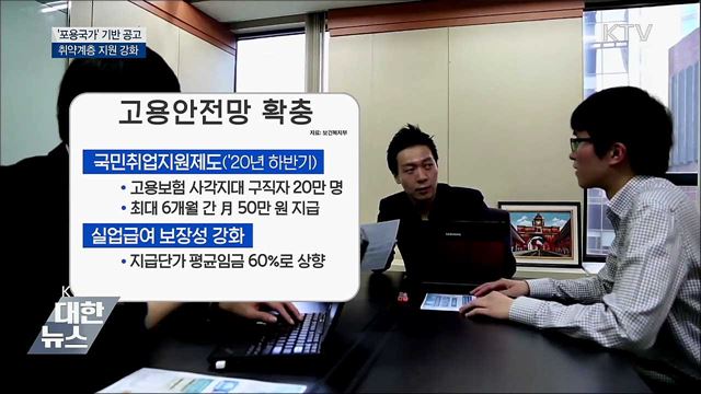 '포용국가' 기반 공고···취약계층 지원 강화