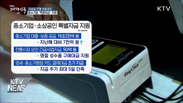 귀성길 은행 이동점포···중소기업 &#39;특별자금&#39; 지원