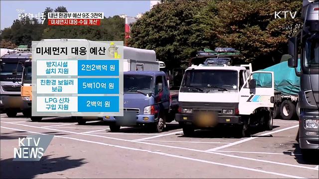 환경부 내년 예산 &#39;미세먼지·수질&#39; 집중