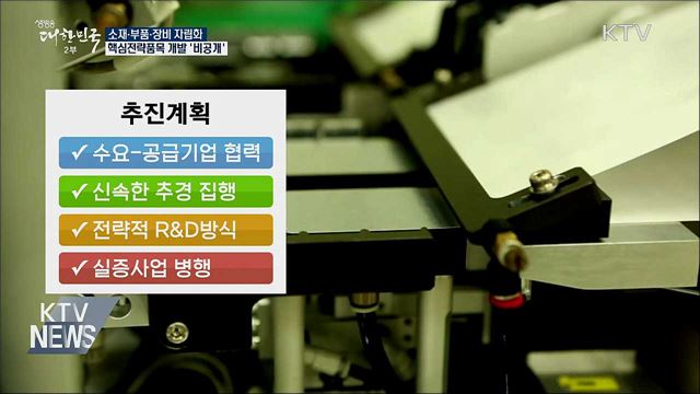 소재·부품·장비 자립화···핵심전략품목 개발 &#39;비공개&#39;