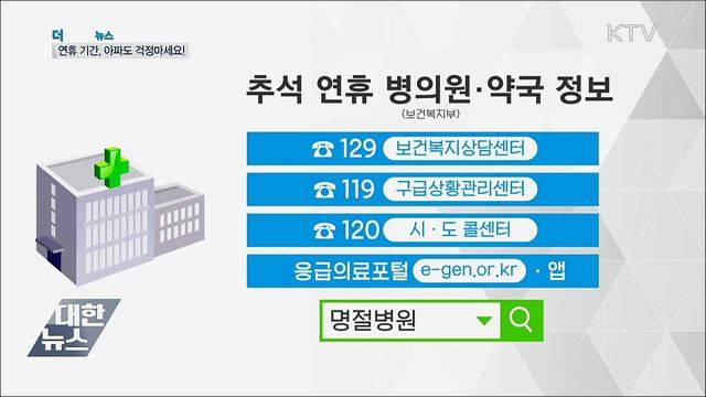 521개 응급실 24시간 운영···명절에 아프면?