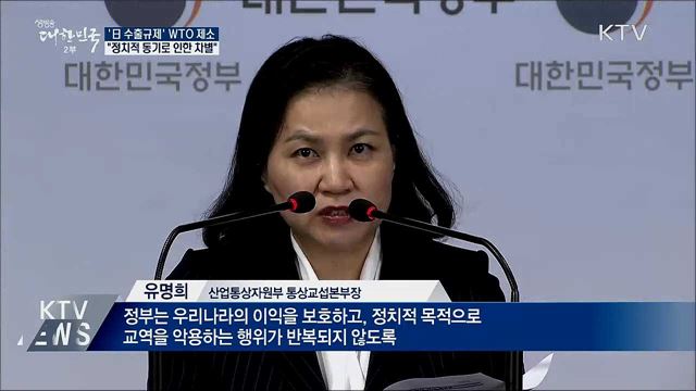 &#39;日 수출규제&#39; WTO에 제소···&#34;차별적 조치&#34;