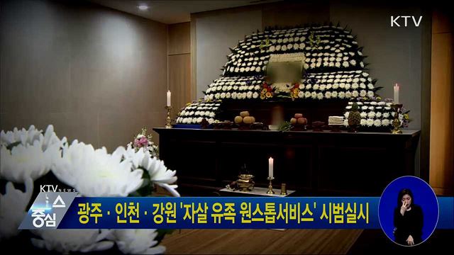 광주·인천·강원 '자살 유족 원스톱서비스' 시범실시