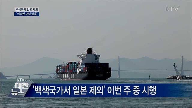&#39;백색국가서 일본 제외&#39; 이르면 내일 발효