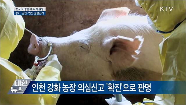 전국 '이동중지' 다시 발령···중점관리지역 확대