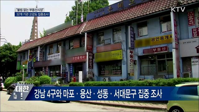 &#34;불법 없는 부동산시장&#34;···고강도 집중조사