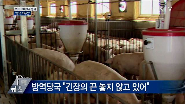 최대 고비 3주 넘겨···"방역 최우선"