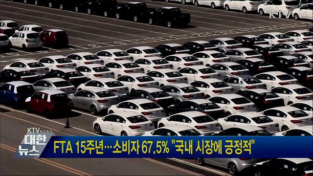 FTA 15주년···소비자 67.5&#37; &#34;국내 시장에 긍정적&#34;