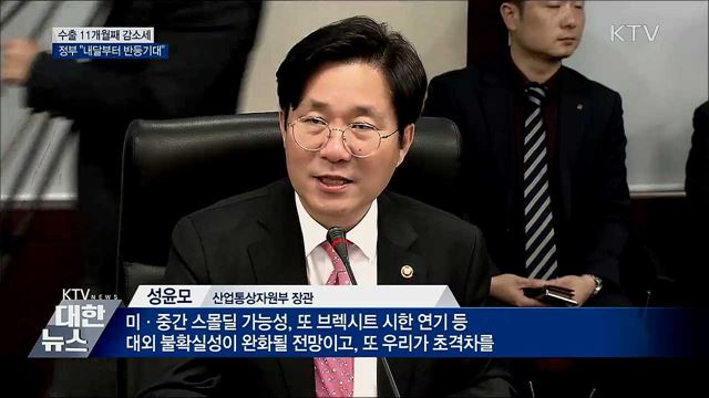 수출 11개월째 감소세···&#34;다음 달부터 반등 기대&#34;