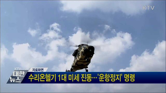 수리온헬기 1대 미세 진동···&#39;운항정지&#39; 명령