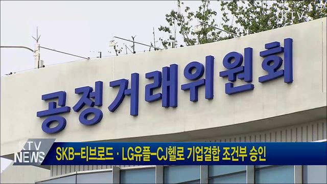 SKB-티브로드·LG유플-CJ헬로 기업결합 조건부 승인